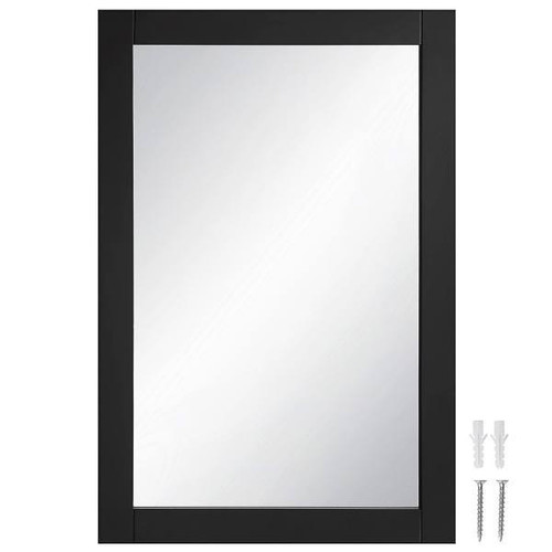 Design House Shorewood Rectangular Wooden Wall Mirror In Espresso, 30" By 20"