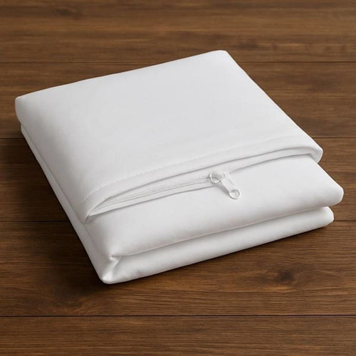 Cotton Bay Classic Cotton Blend Zippered Pillow Protector, King, Case Of 72
