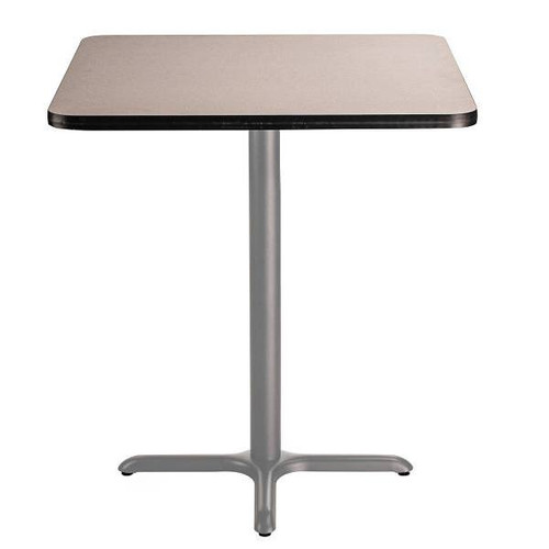 National Public Seating Cafe Table 36" Sq X 42"H  Core/T-Mold Grey Nebula