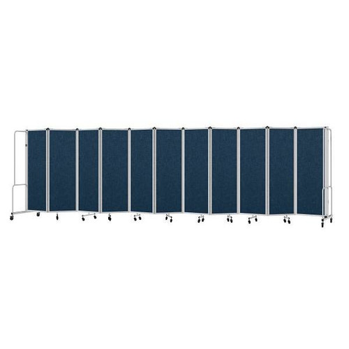 National Public Seating Room Divider 6' Height Blue Panels
