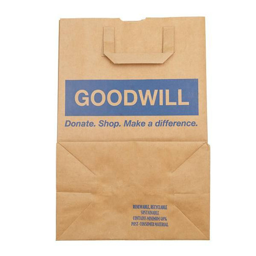 Amercareroyal 1/6 Eco Bag 70# Handle Bag Goodwill (300-Case)