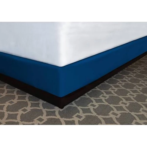 Mattress Safe Contour Wrap Poly Shantung Ck 9"72x84x6.75-9.5" N Blue Case Of 12