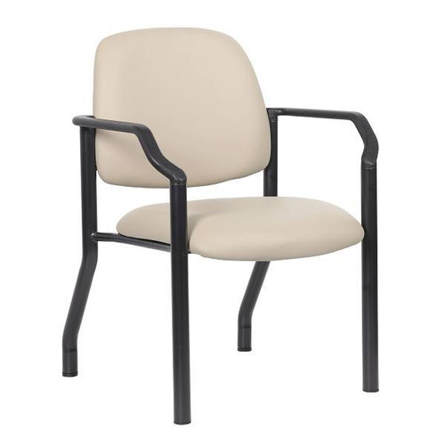 Boss Office Products Heavy Duty And Comfortable Mid Back Guest Chair Beige
