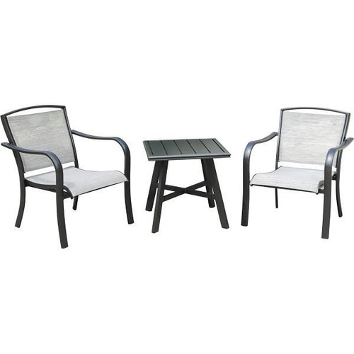 Cape Soleil Richmond 3-Piece Dining Set With 2 Sling Chat Chairs, Richmond
