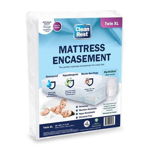 Cleanrest Mattress Encasement Twin XL Case Of 4