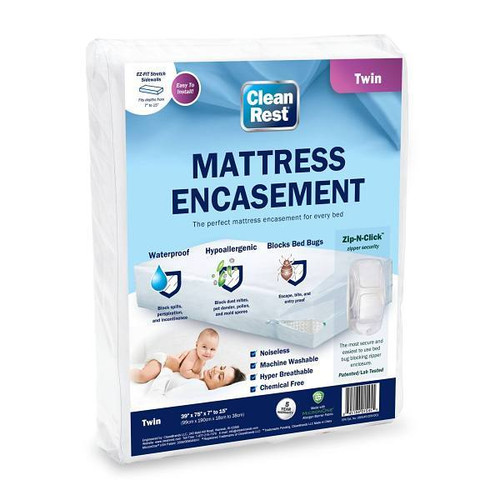Cleanrest Mattress Encasement Twin Case Of 4
