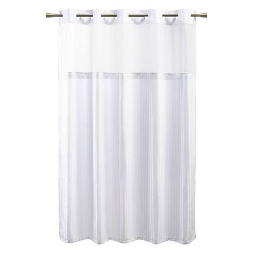 Standard Textile 72" X 74" Ames Herringbone Hook-Free Shower Curtain Case Of 12