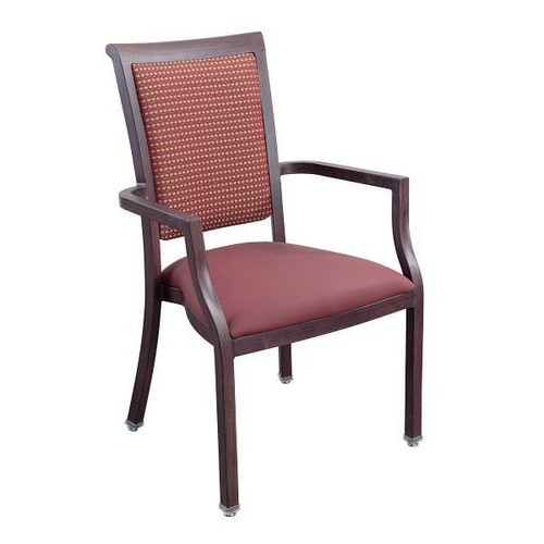Medacure Dining Armchair Red Seat Square Back