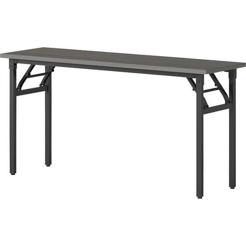 Lorell Weathered Charcoal Folding Training Table
