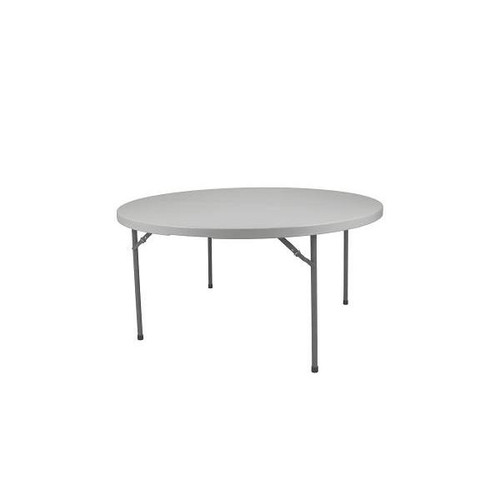 National Public Seating Comfort Max Round Fold In Half Table, 60"