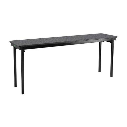 National Public Seating Max Folding Table, Mdf Core/Protectedge, Grey, 18" X 72"