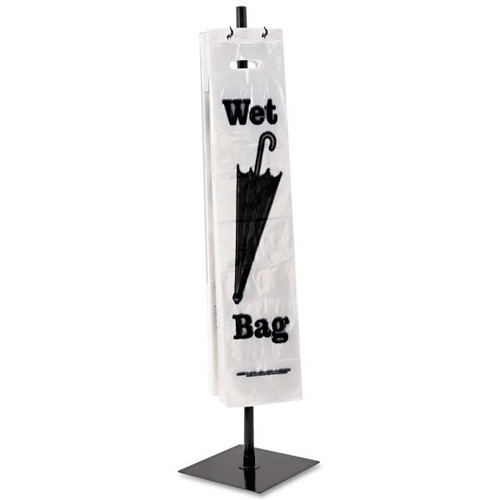 Tatco Wet Umbrella Bag Stand, Powder Coated Steel, 10w X 10d X 40h, Black