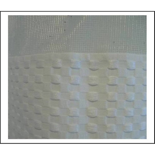 Courtyard New Waffle C/White Shower Curtain 72" X 72"  Case Of 10