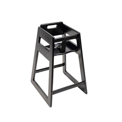 CSL Youngstar Wood Highchair Black Ready To Assemble