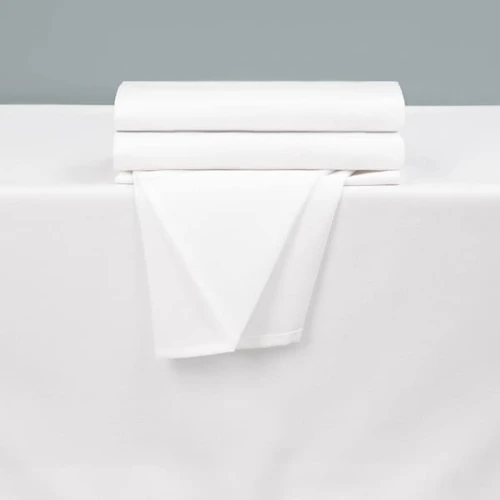 Bokser Spun Soft Tablecloth, 100% Polyester, 90x156, White Case Of 12