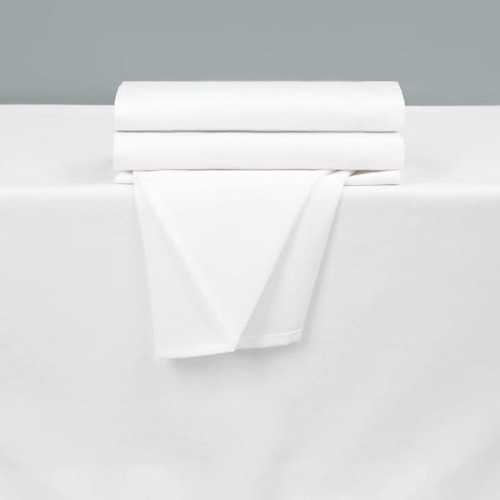 Bokser Spun Soft Tablecloth, 100% Polyester, 62in Square, White Case Of 24