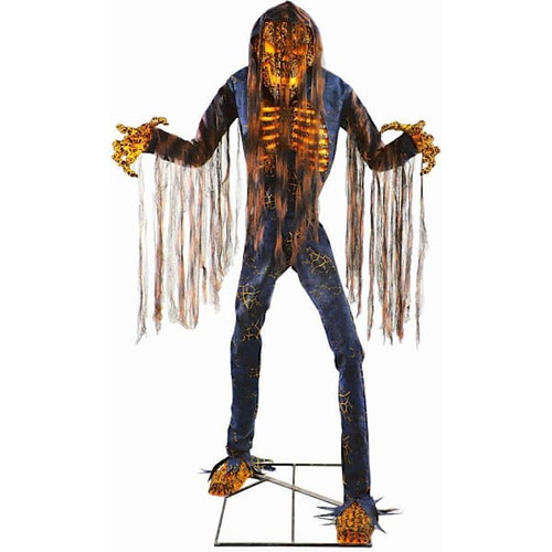 Haunted Hill Farm 7'5" Motion-Activated Talking Smoldering Ghoul