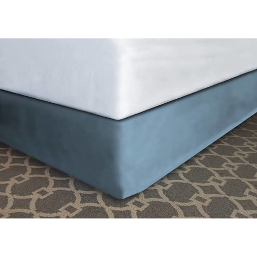 Mattress Safe Designer Decor Bed Skirt Wedgewood Poly King 76x80x12"Case Of 12