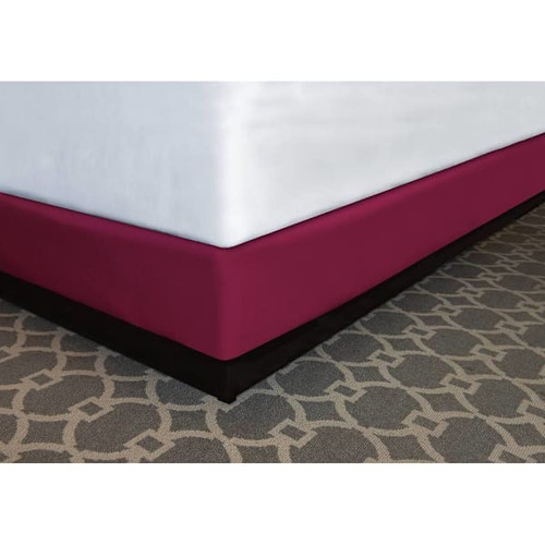 Mattress Safe Box Spring Quickwrap Bordeaux Poly Full 54x80x6.5-7.5" Case Of 12