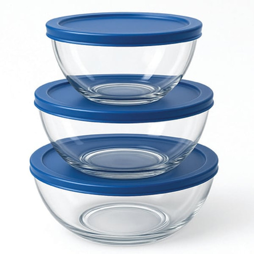 Fortis 6pc Glass Mixing Bowl Set Case Of 6