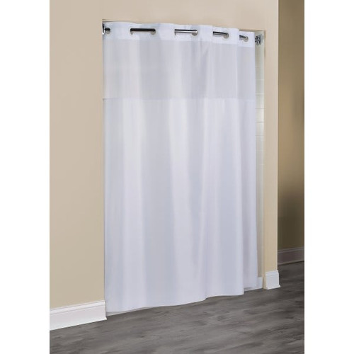 Quickinstall Plainweave Shower Curtain, 71x77", Case Of 12