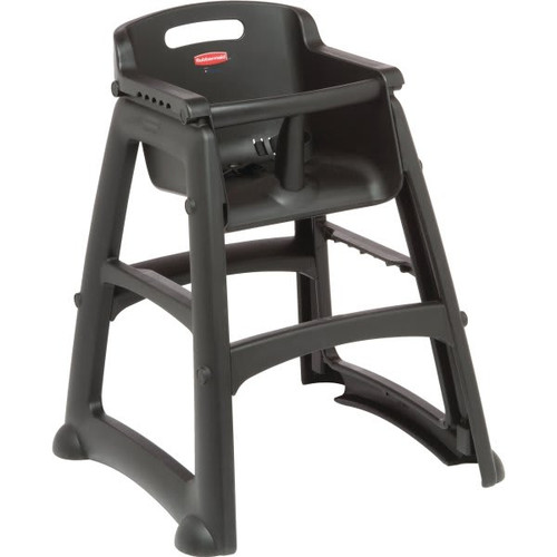 Rubbermaid Commercial Youth High Chair Without Wheels (Black)