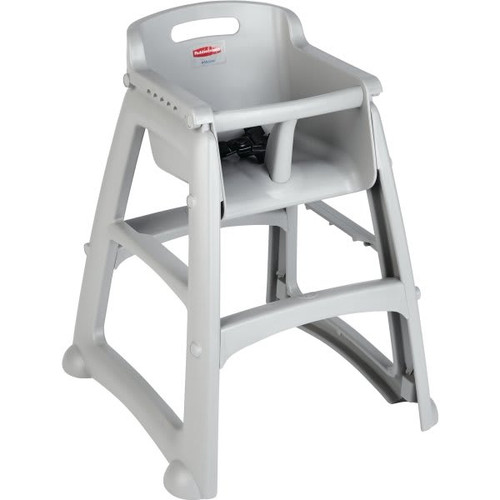 Rubbermaid Commercial Youth High Chair Without Wheels (Platinum)