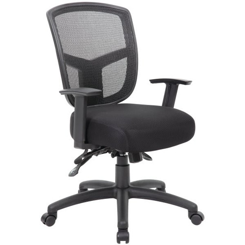 Boss Contract Mesh Task Chair With 3 Paddle Multi-Function Tilting Mechanism