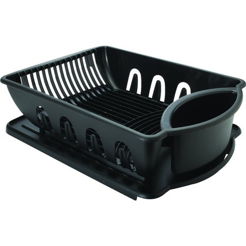 2-Piece Sink Set Organizer Black