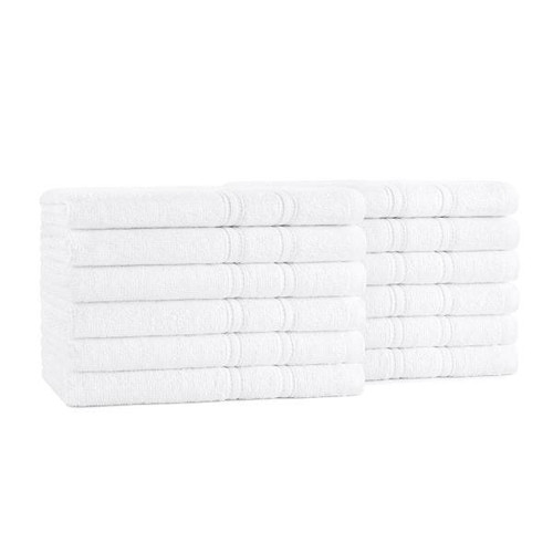 Cotton Bay Green Classic Hand Towel 16x27" 3 Lbs/Dozen White Case Of 120