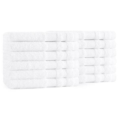 Cotton Bay Green Ultra Wash Cloth 13x13" 1.5 Lbs/Dozen White Case Of 300