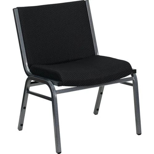 Flash Furniture 1000 Lbs Capacity Big And Tall Extra Wide Black Fabric Stack Chair