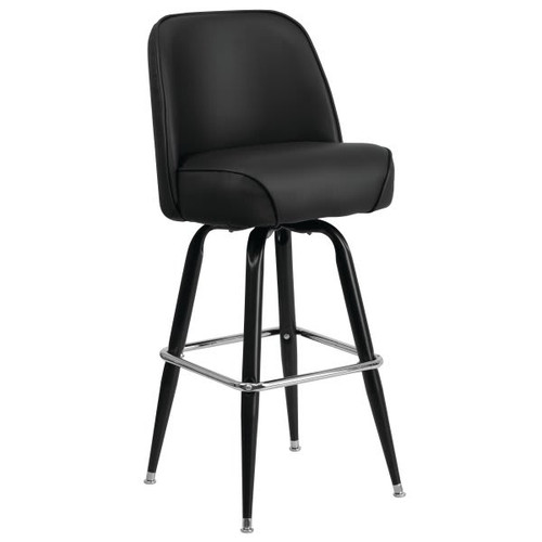 Flash Furniture Metal Barstool With Swivel Bucket Seat
