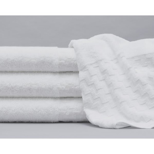 Best Western Elevations Bath Towel, 27x54", 13.5 Lbs/Dz, White, Case Of 24