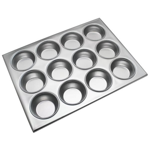 Thunder Group 12-Cup Aluminum Muffin Pan 14 X 10-3/4 Inches