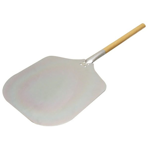 Thunder Group Alumum Wood Handle Pizza Peel 30 X 12 X 14 Inches