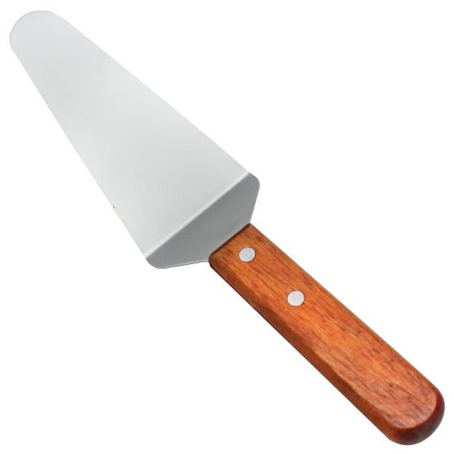 Thunder Group 2-1/2  X 5 Inches Blade Stainless Steel Wood Handle Pie Server