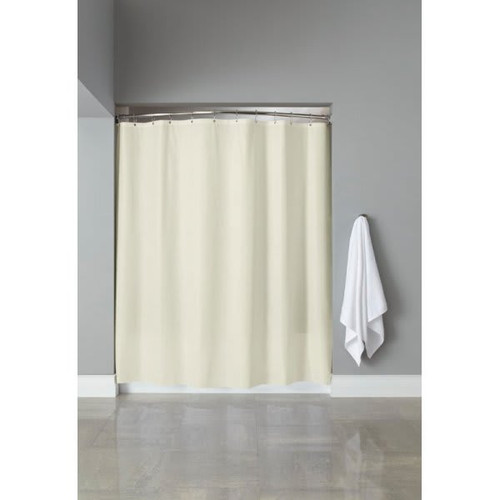 Hooked Style 10 Gauge Shower Curtain 72 X 72" Beige Case Of 12