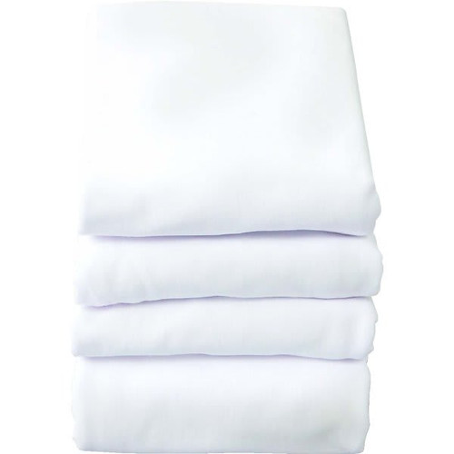 Foundations Safefit Portable Crib Sheets White Case Of 6