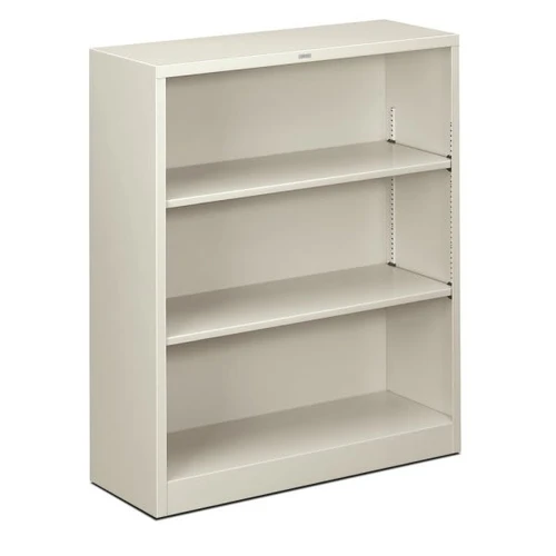 Hon Brigade 3-Shelf Light Gray Steel Bookcase