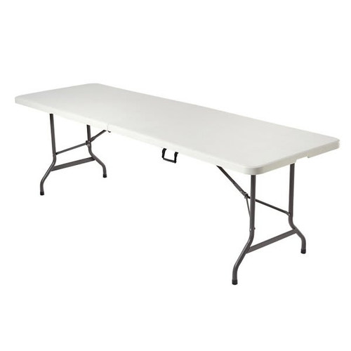 Realspace Platinum Molded Plastic Top Folding Table 8'W