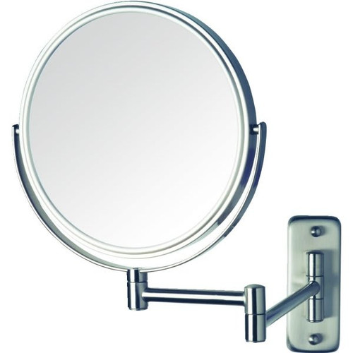 Jerdon 8 Wall Mounted Mirror Nickel Case Of 6