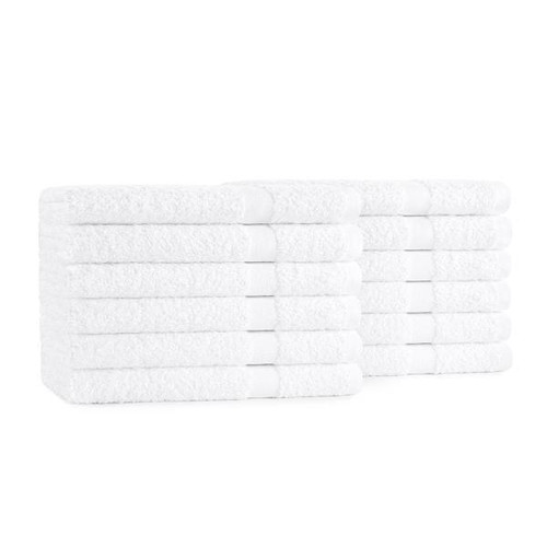 Cotton Bay Classic Hand Towel Cam 16x27 3 Lbs/Dozen White, Case Of 120