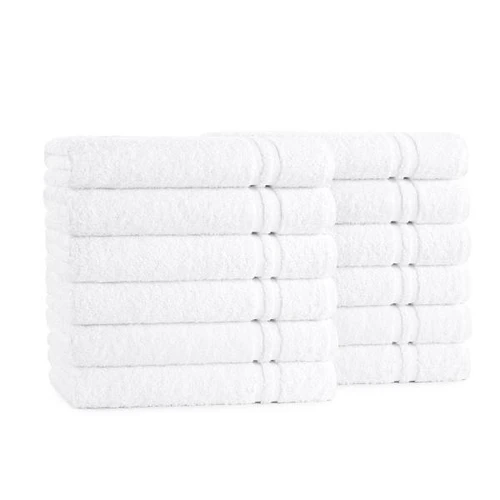 Cotton Bay Essential Bath Towel Cam 27x54 15 Lbs/Dozen White, Case Of 36