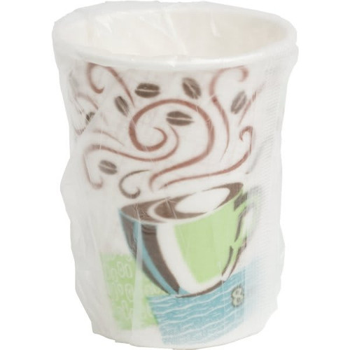 Dixie Insulated 8 Oz. Individually Wrapped Paper Hot Cup, 1000/Case