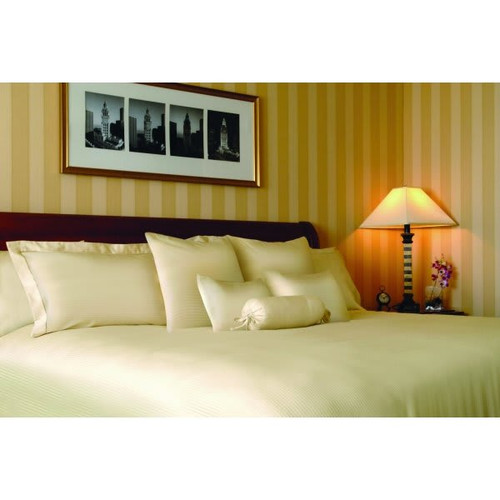 1888 Mills Magnificence Dobby Stripe Pillowcase Standard 42x36" White Case Of 72