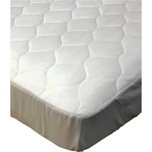 Cotton Bay Classic Mattress Pad Fitted Queen 60x80", Case Of 10