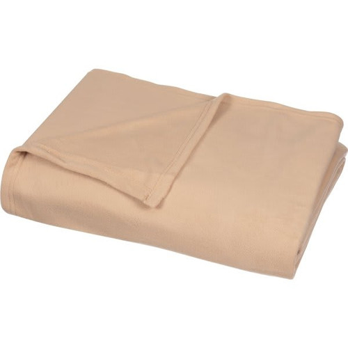 Cotton Bay Classic Fleece Blanket Twin 72x90" Tan
