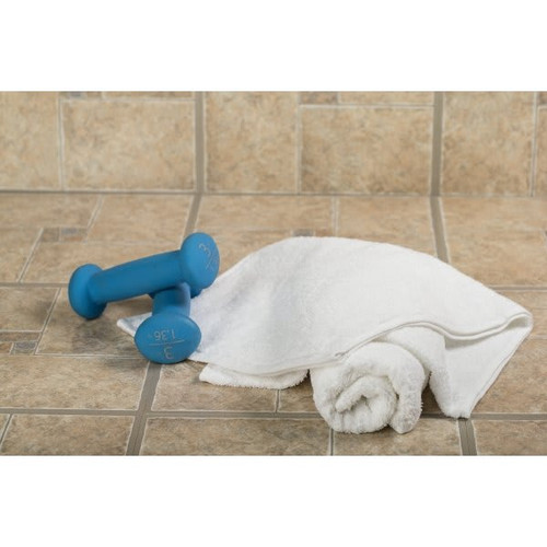 Fitness Towel 13 X 44" 4 Lbs Dozen White Package Of 12