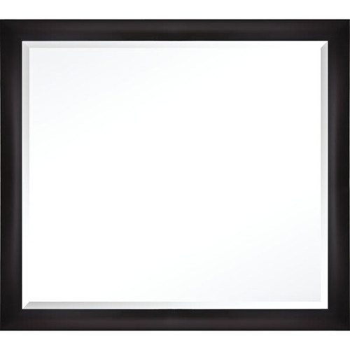 Startex Industries Fornari Vanity Beveled Glass Mirror 40 X 36" Black Package Of 4